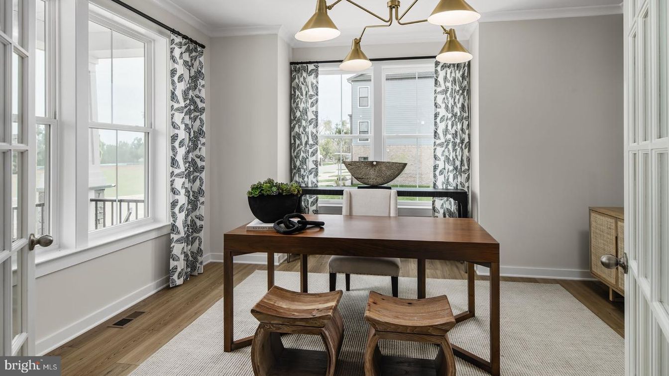 Home Office, Interior, Wood Texture Flooring