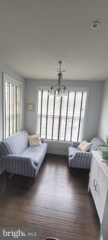 Bedroom, Chandelier, Interior, Wood Texture Flooring