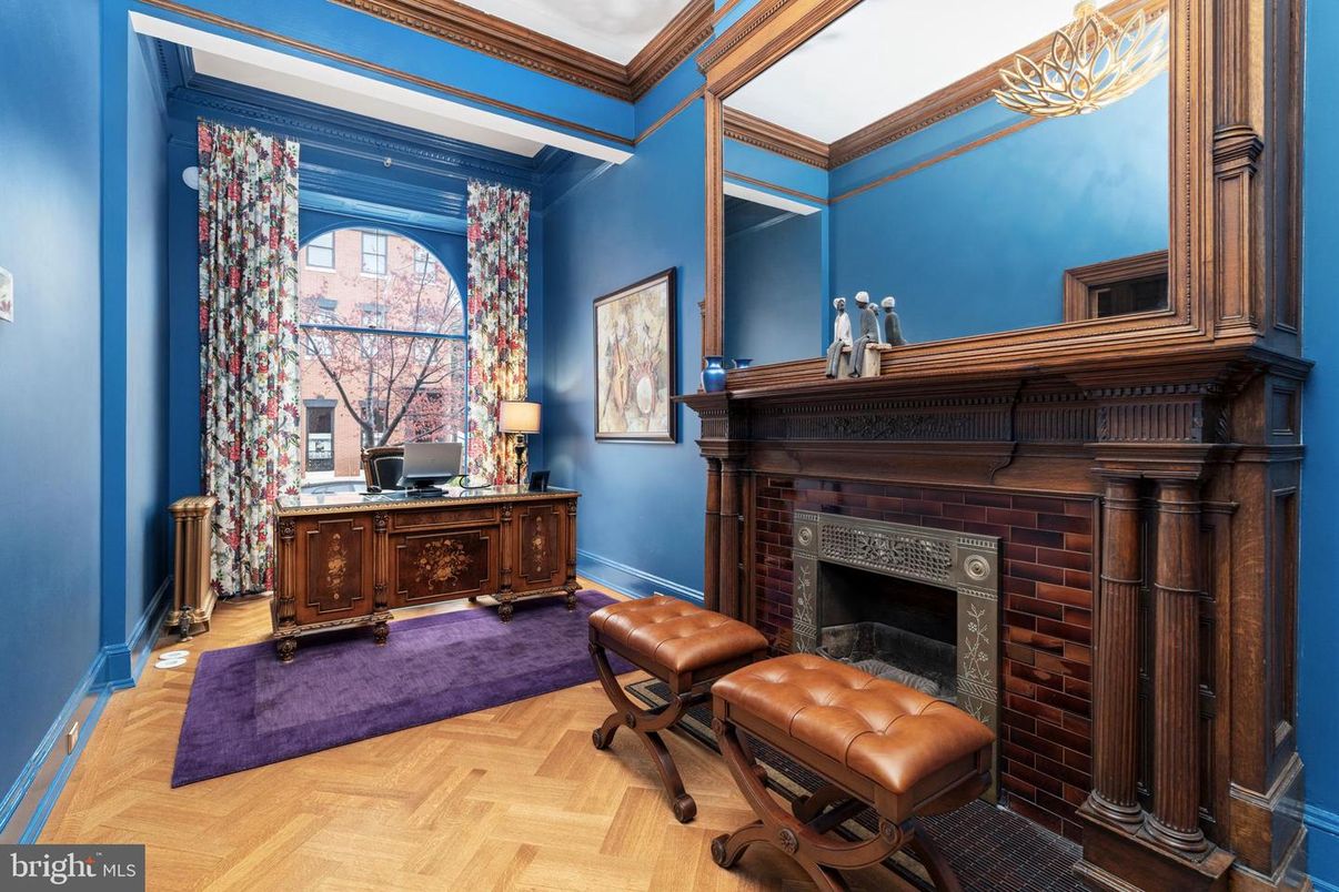 Fireplace, Interior, Wood Texture Flooring