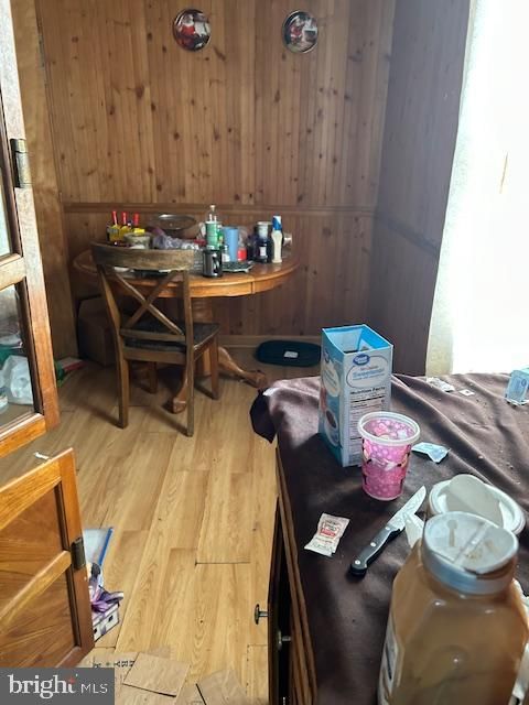 Dining room, Interior, Wood Texture Flooring, Wooden Walls