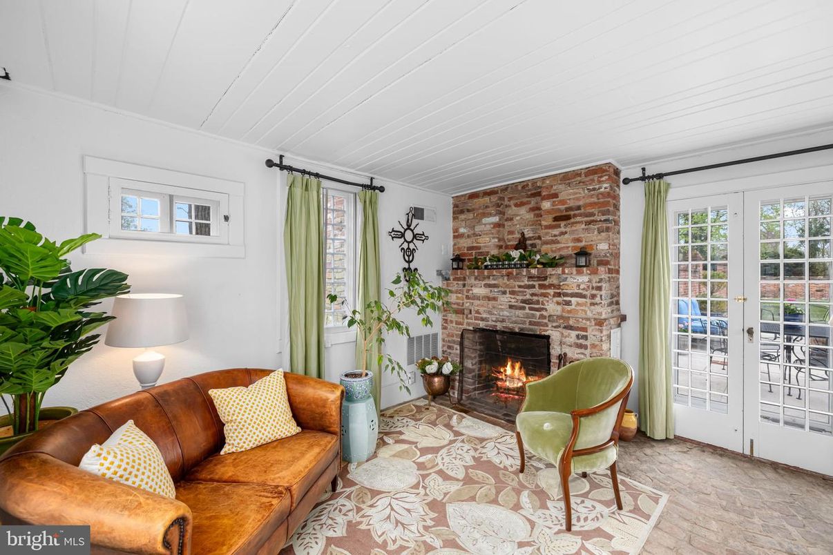 Fireplace, Interior, Living room, Stone Walls