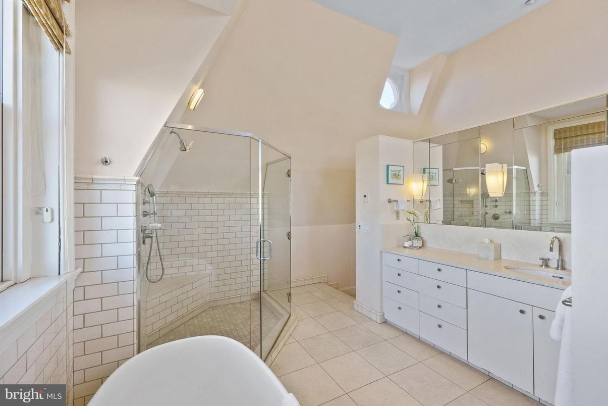 Bathroom, Dual Sink Vanities, Glass Shower, Interior