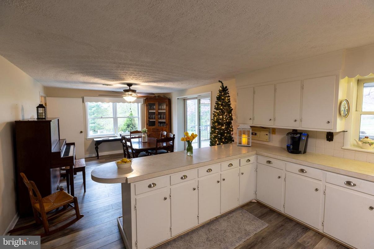 Dining room, Interior, Kitchen, Piano, Wood Texture Flooring