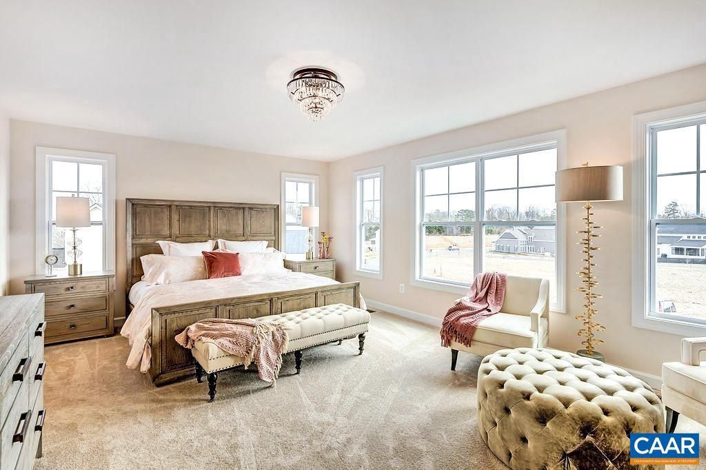 Bedroom, Chandelier, Interior