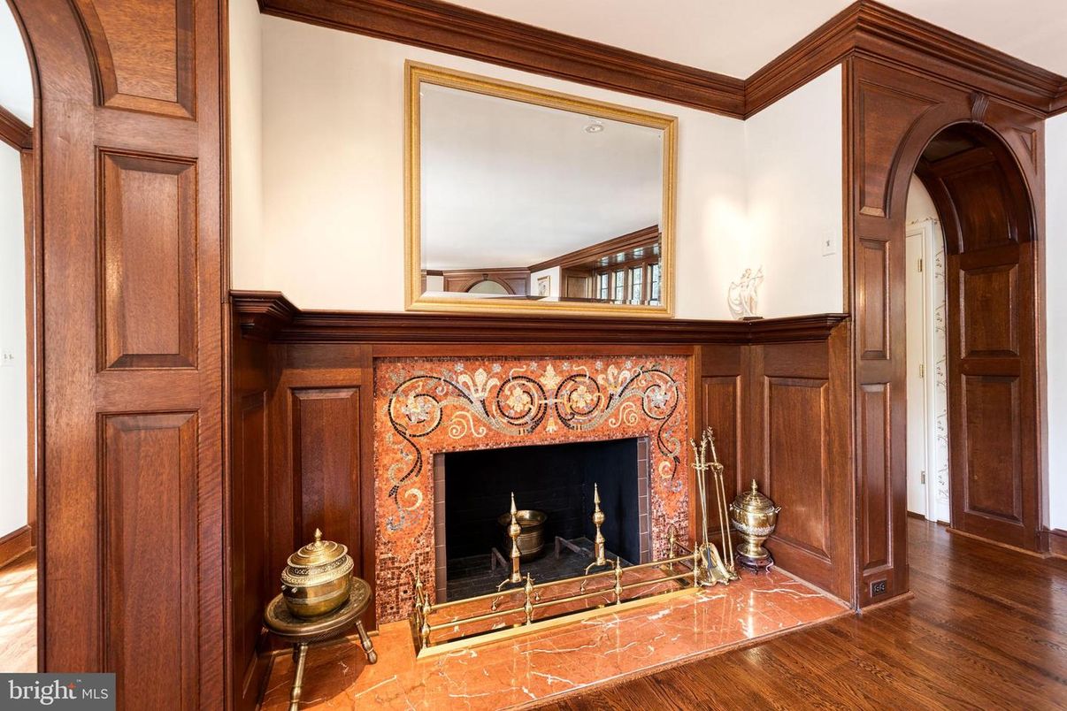 Fireplace, Interior, Wood Texture Flooring