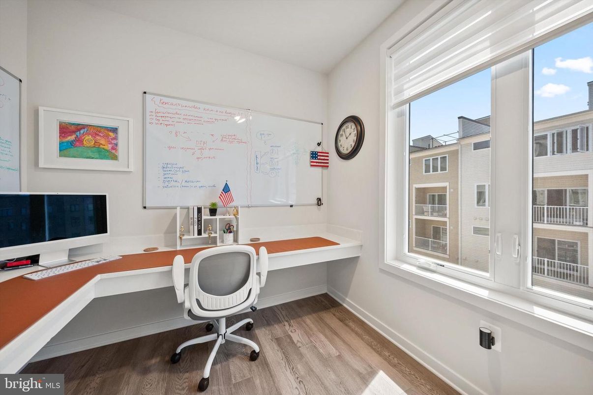 Home Office, Interior, Wood Texture Flooring