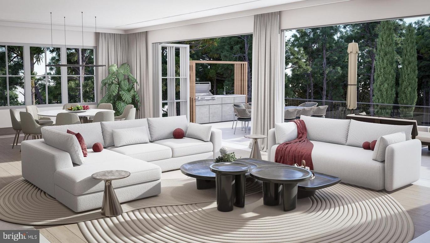 Dining room, Interior, Living room, Pendant Lights, Wood Texture Flooring