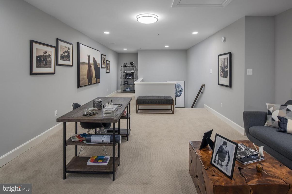 Home Office, Interior, Recessed Lighting