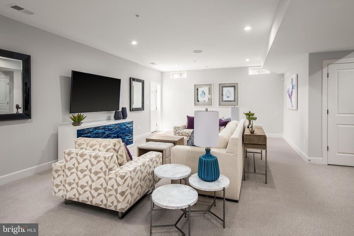 Interior, Living room, Recessed Lighting