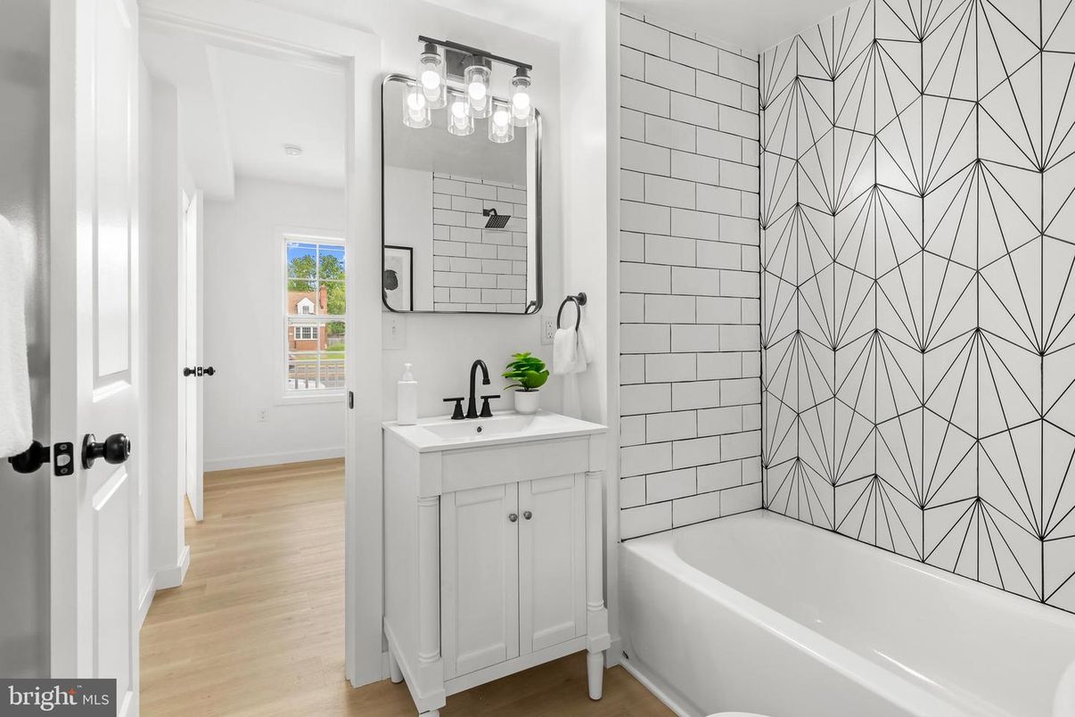 Bathroom, Interior, Wood Texture Flooring