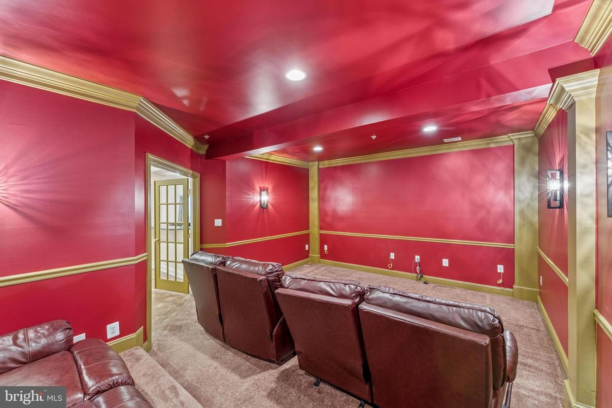 Home Theatre Room, Interior, Recessed Lighting, Theatre Room