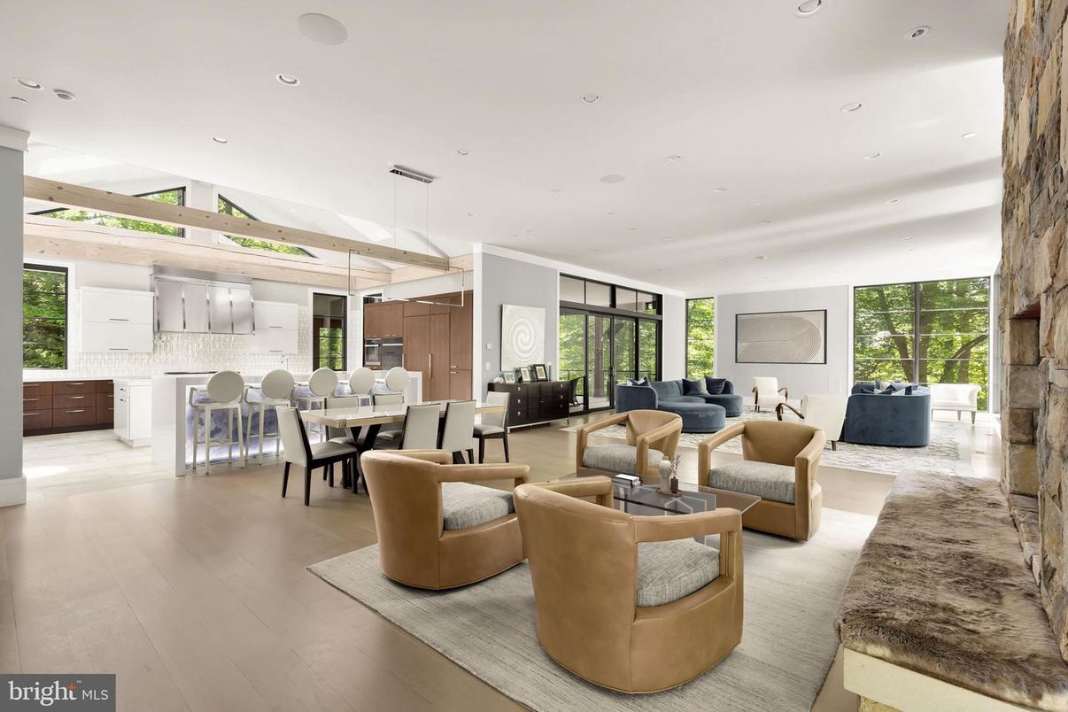 Dining room, Interior, Kitchen, Living room, Pendant Lights, Recessed Lighting