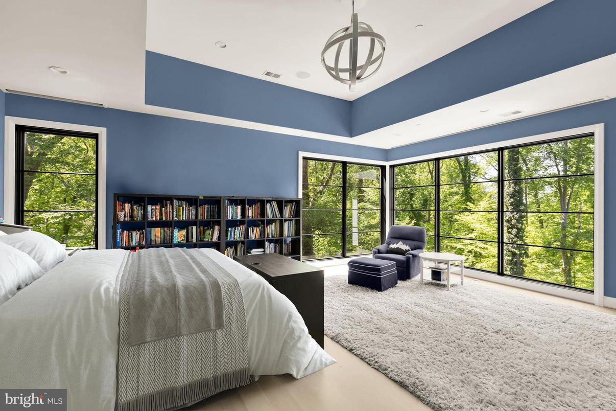 Bedroom, Interior, Pendant Lights, Recessed Lighting