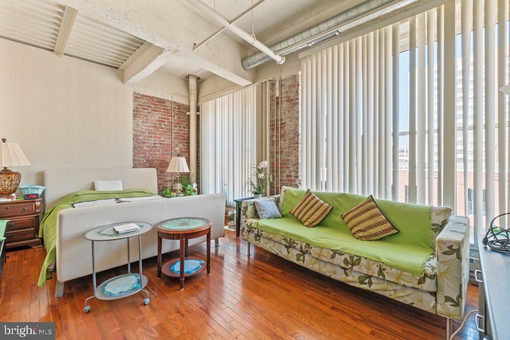 Interior, Living room, Stone Walls, Wood Texture Flooring
