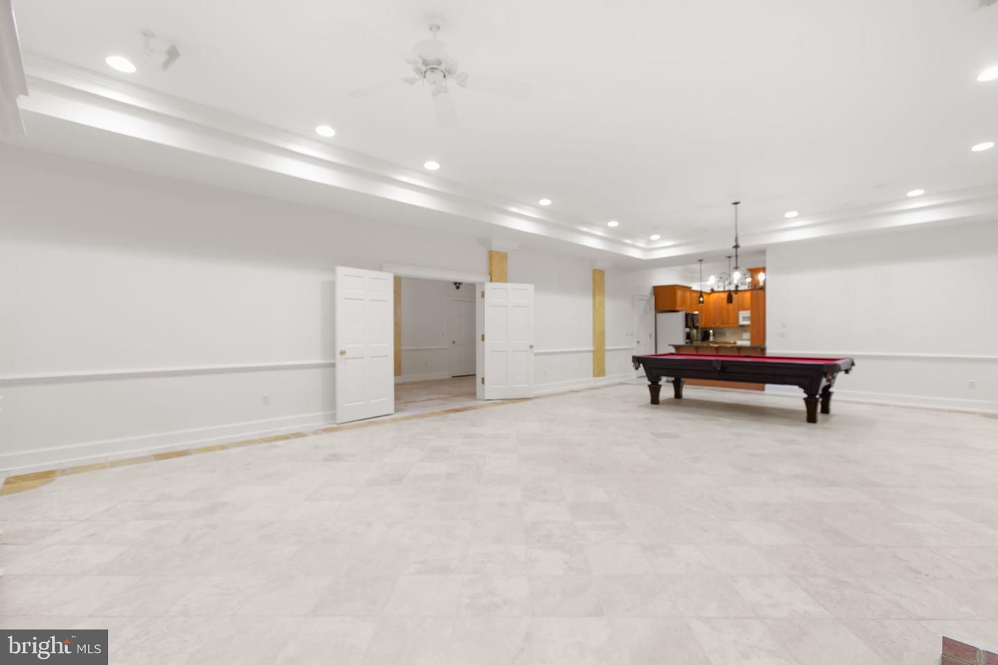 Billiard Table, Chandelier, Game Room, Interior, Pendant Lights, Recessed Lighting