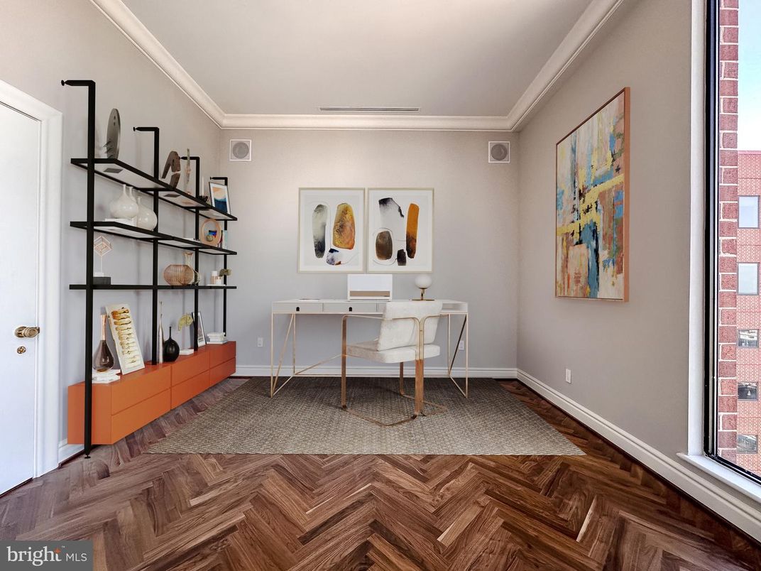 Home Office, Interior, Wood Texture Flooring