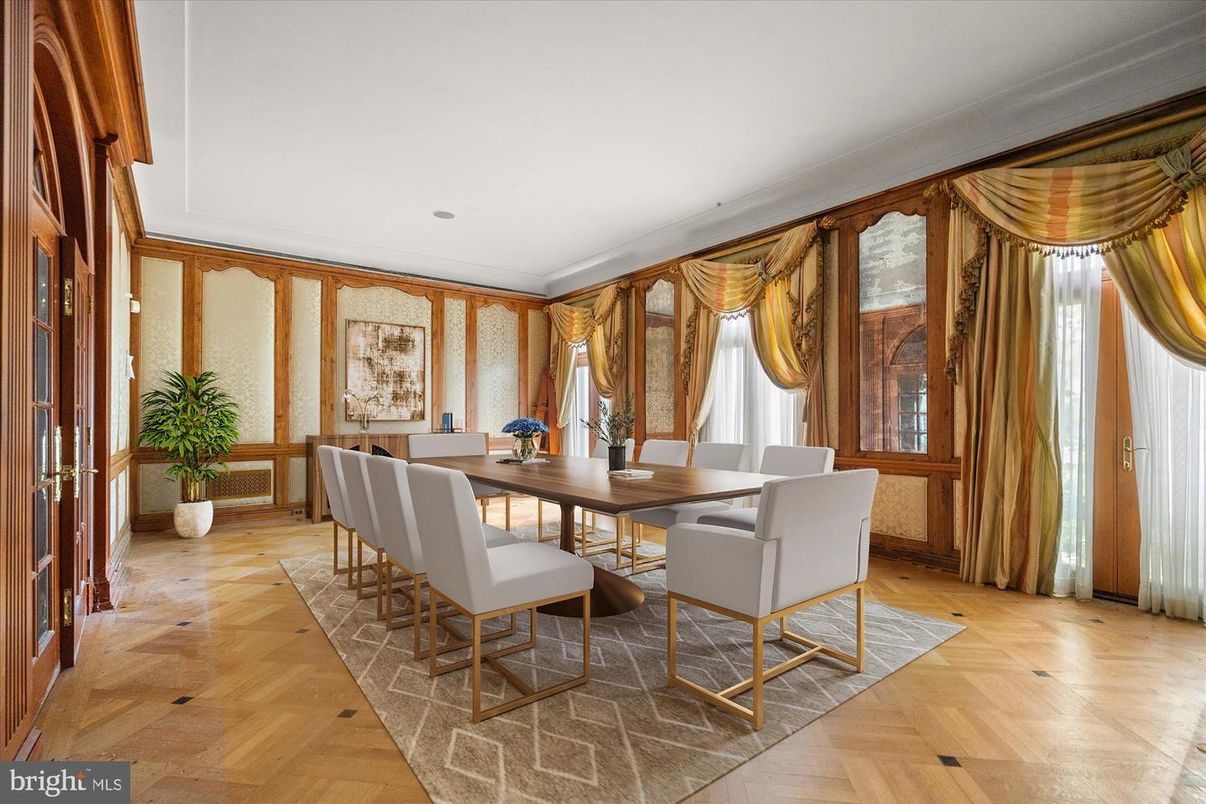Dining room, Interior, Wood Texture Flooring
