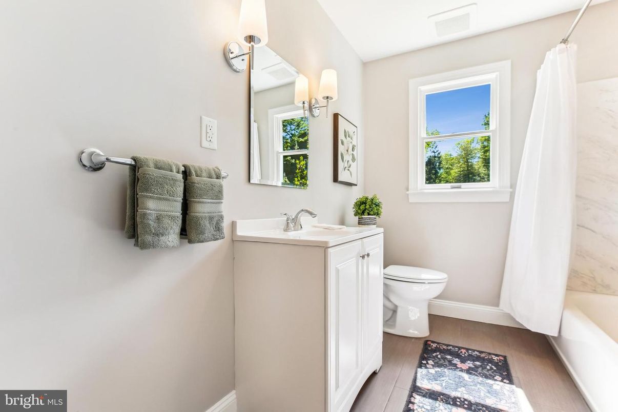 Bathroom, Interior, Wood Texture Flooring