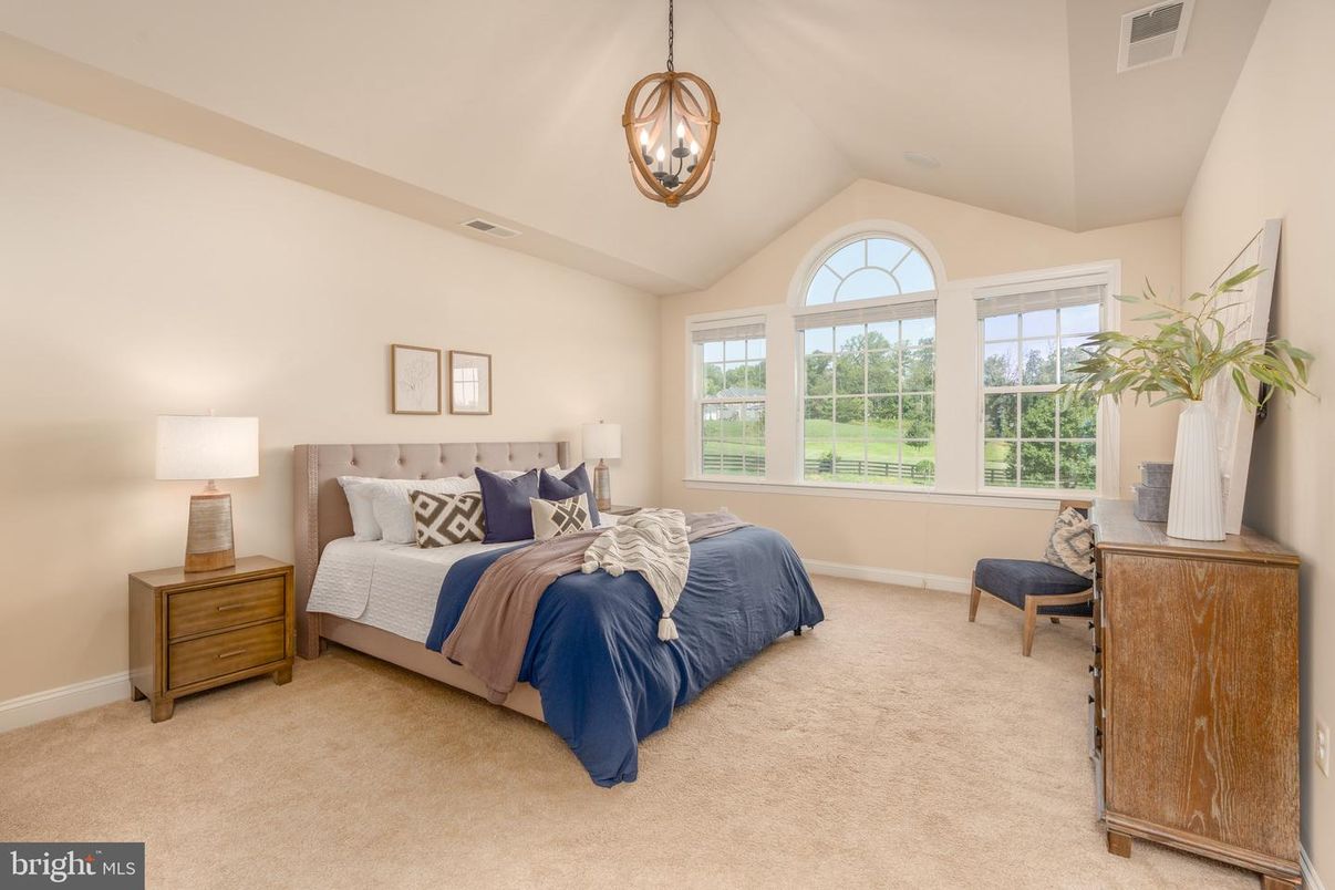 Bedroom, Interior, Pendant Lights
