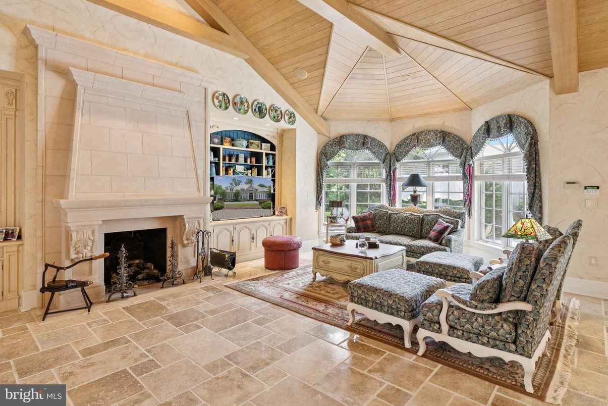 Fireplace, Interior, Living room, Wooden Beams, Wooden Ceilings