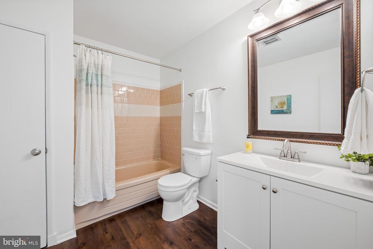Bathroom, Interior, Wood Texture Flooring