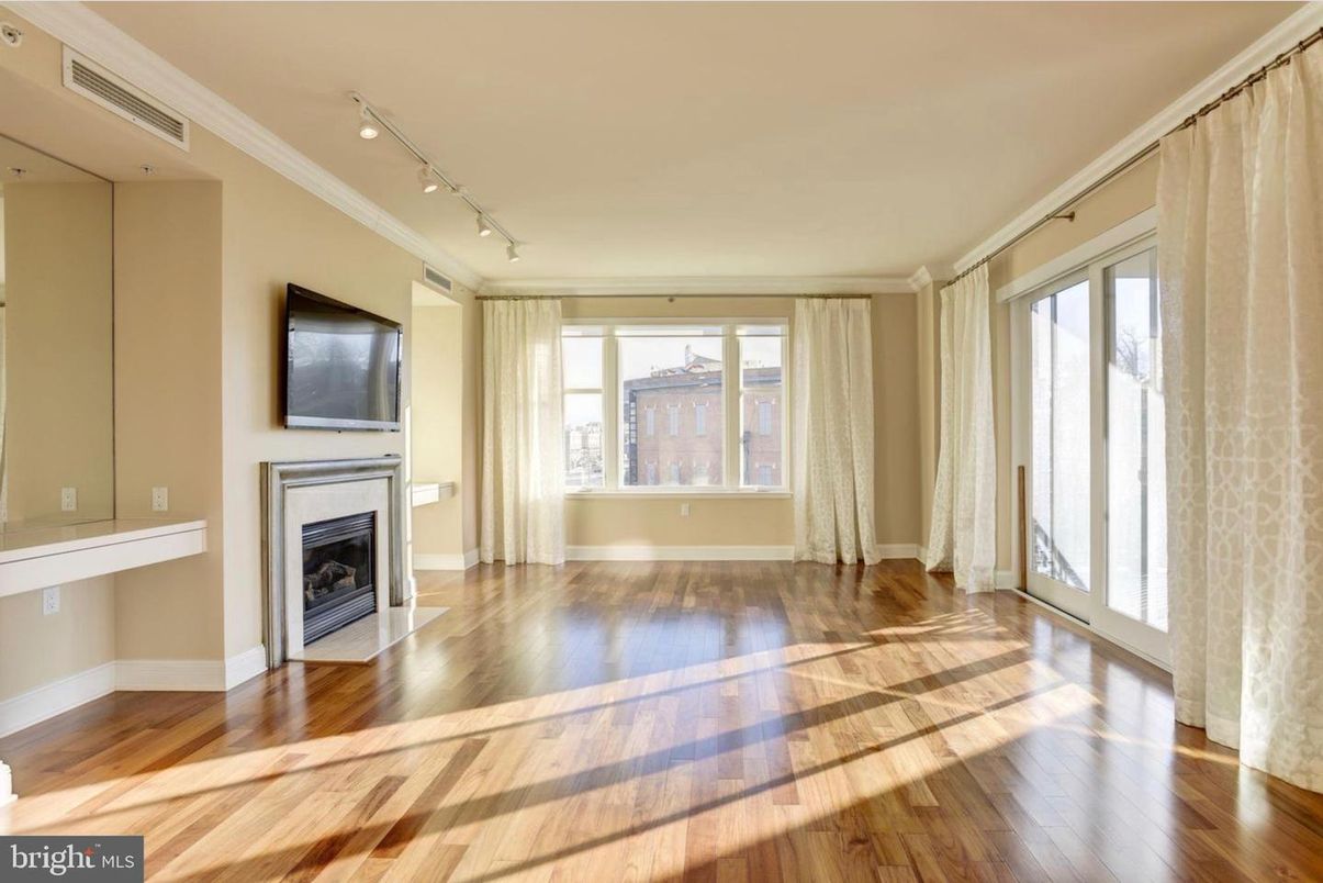 Empty room, Fireplace, Interior, Wood Texture Flooring