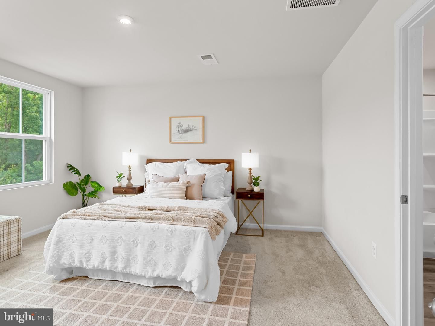 Bedroom, Interior, Recessed Lighting