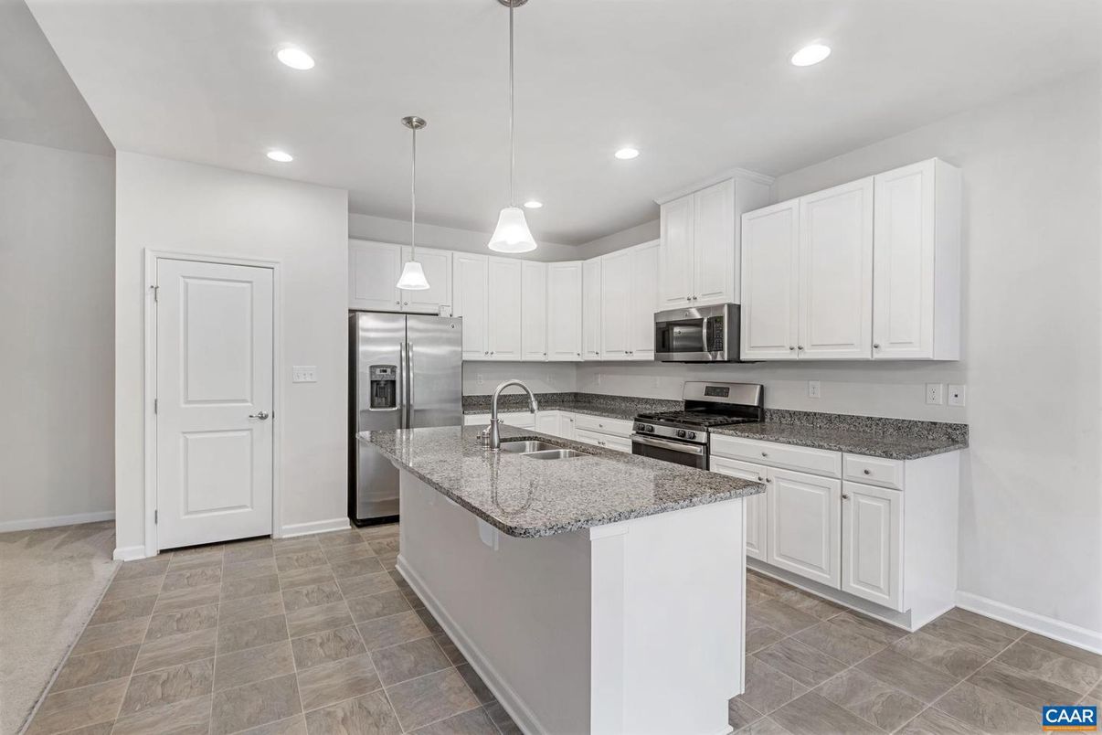 Interior, Kitchen, Pendant Lights, Recessed Lighting, Stainless Steel Appliances