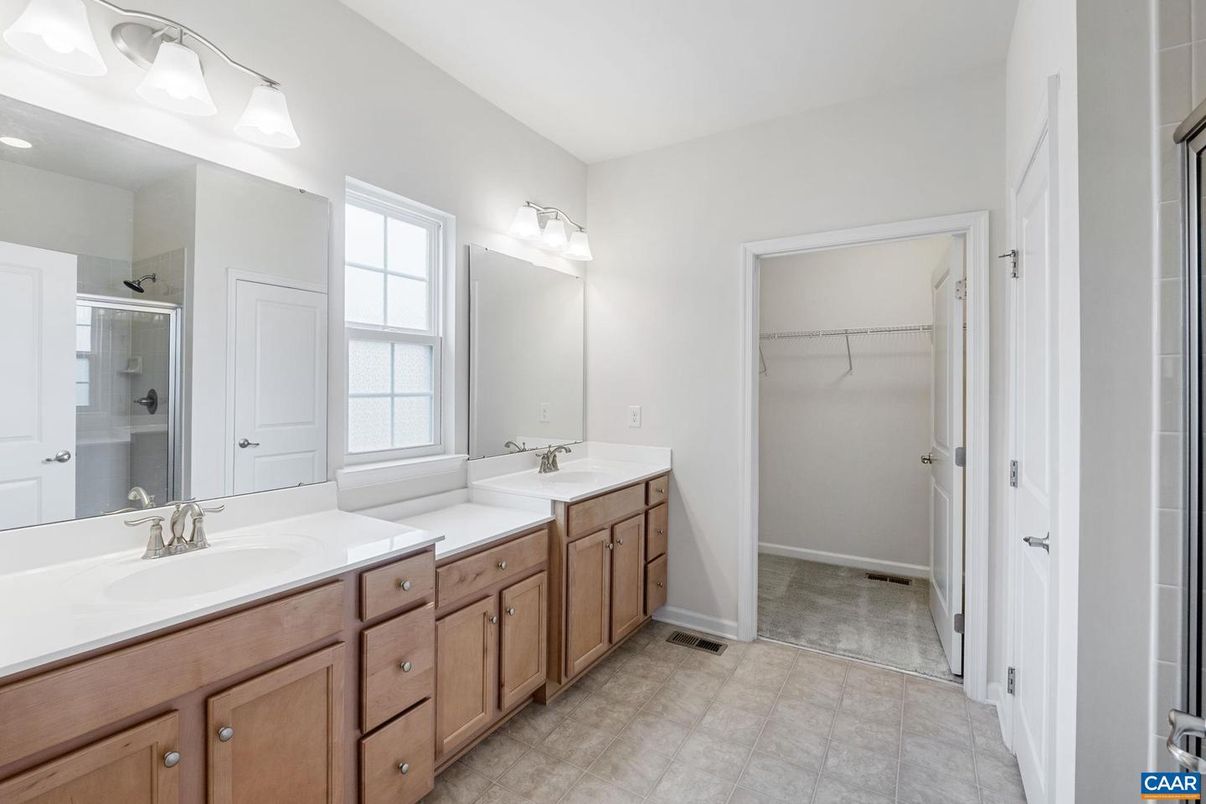 Bathroom, Dual Sink Vanities, Glass Shower, Interior, Walk-in Closets
