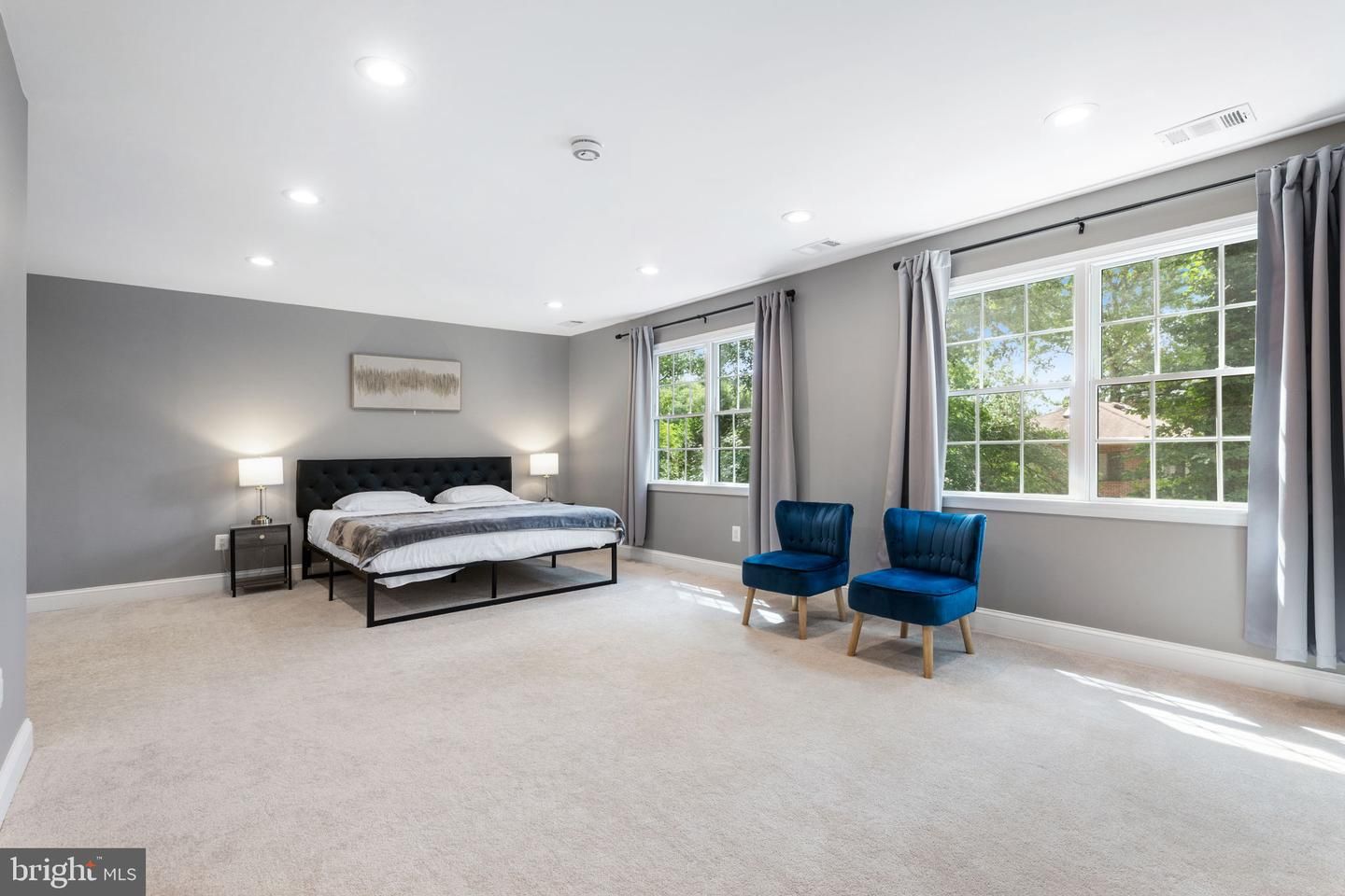 Bedroom, Interior, Recessed Lighting