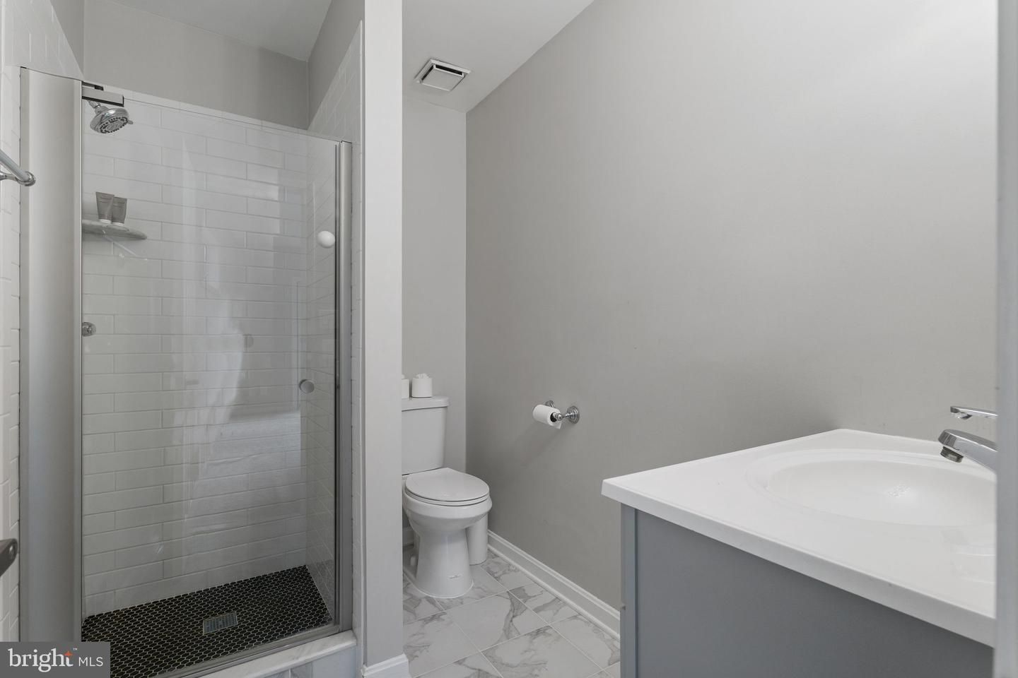 Bathroom, Glass Shower, Interior, Marble