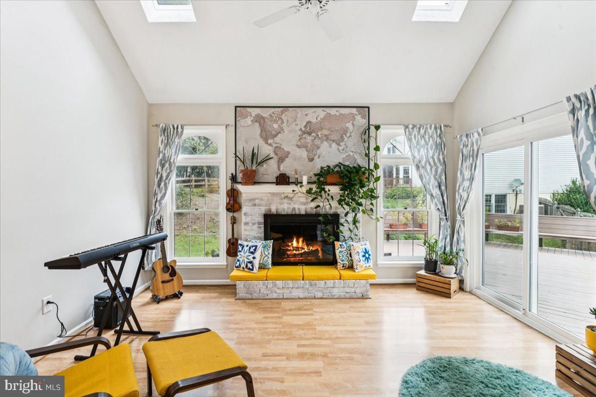 Fireplace, Fitness Equipment, Interior, Wood Texture Flooring