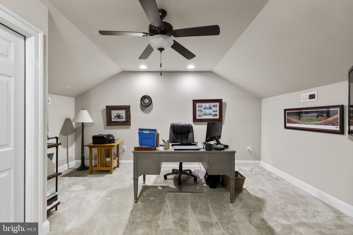 Home Office, Interior, Recessed Lighting