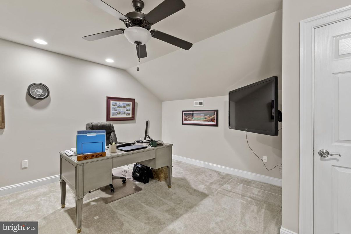 Home Office, Interior, Recessed Lighting