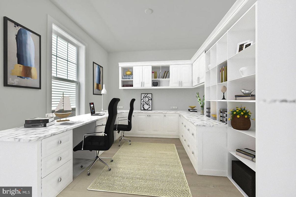 Home Office, Interior, Wood Texture Flooring