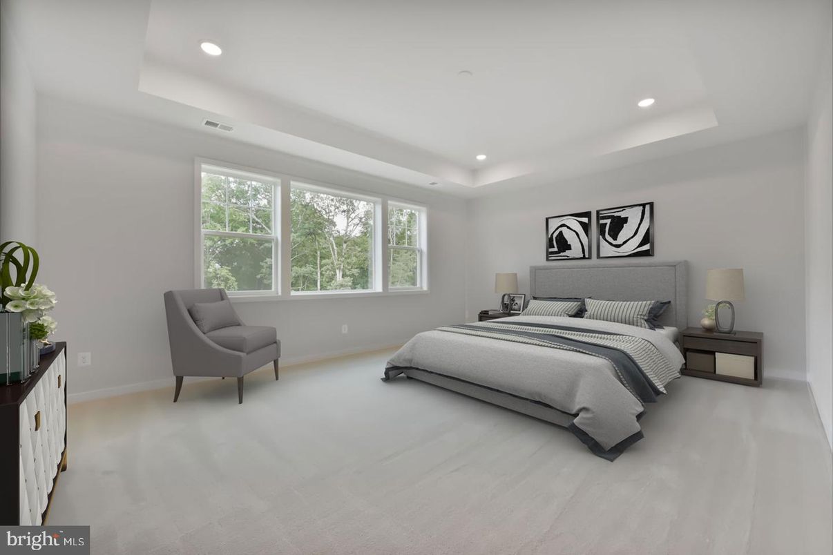 Bedroom, Interior, Recessed Lighting
