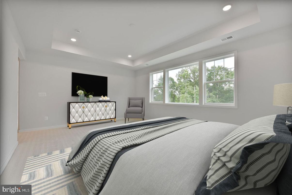 Bedroom, Interior, Recessed Lighting