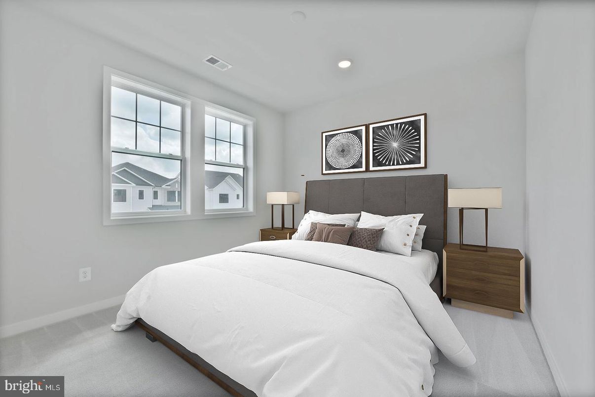 Bedroom, Interior, Recessed Lighting