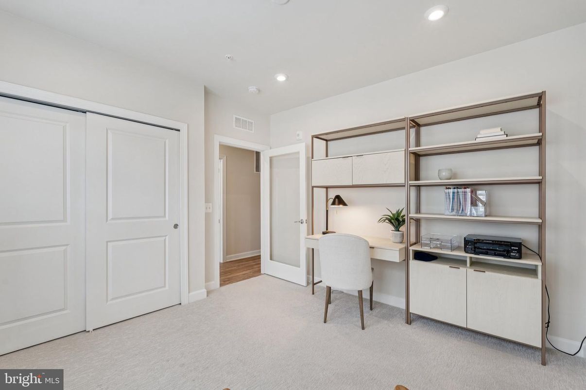 Home Office, Interior, Recessed Lighting