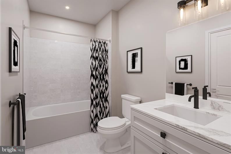 Bathroom, Interior, Recessed Lighting