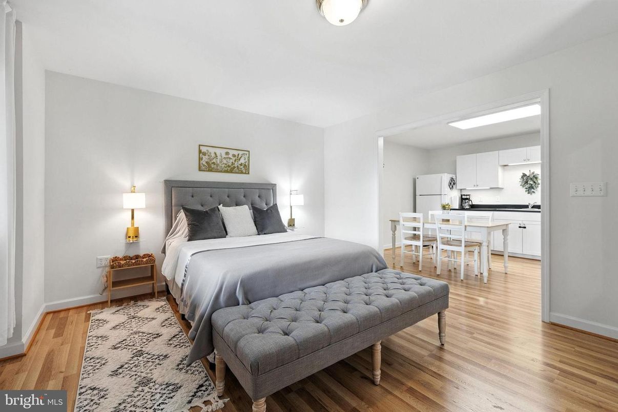 Bedroom, Dining room, Interior, Kitchen, Wood Texture Flooring