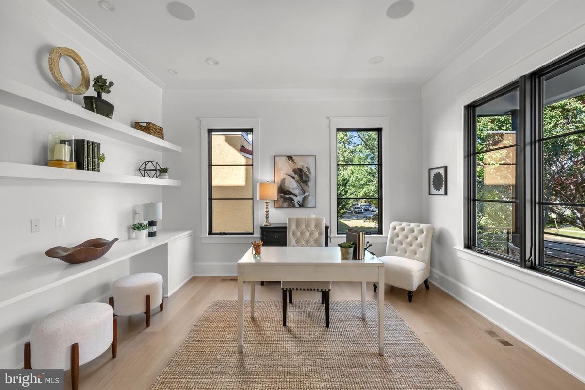 Home Office, Interior, Wood Texture Flooring