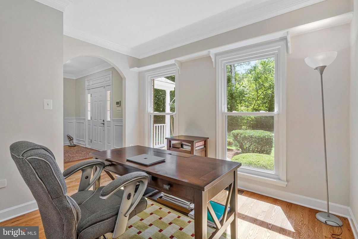Home Office, Interior, Wood Texture Flooring