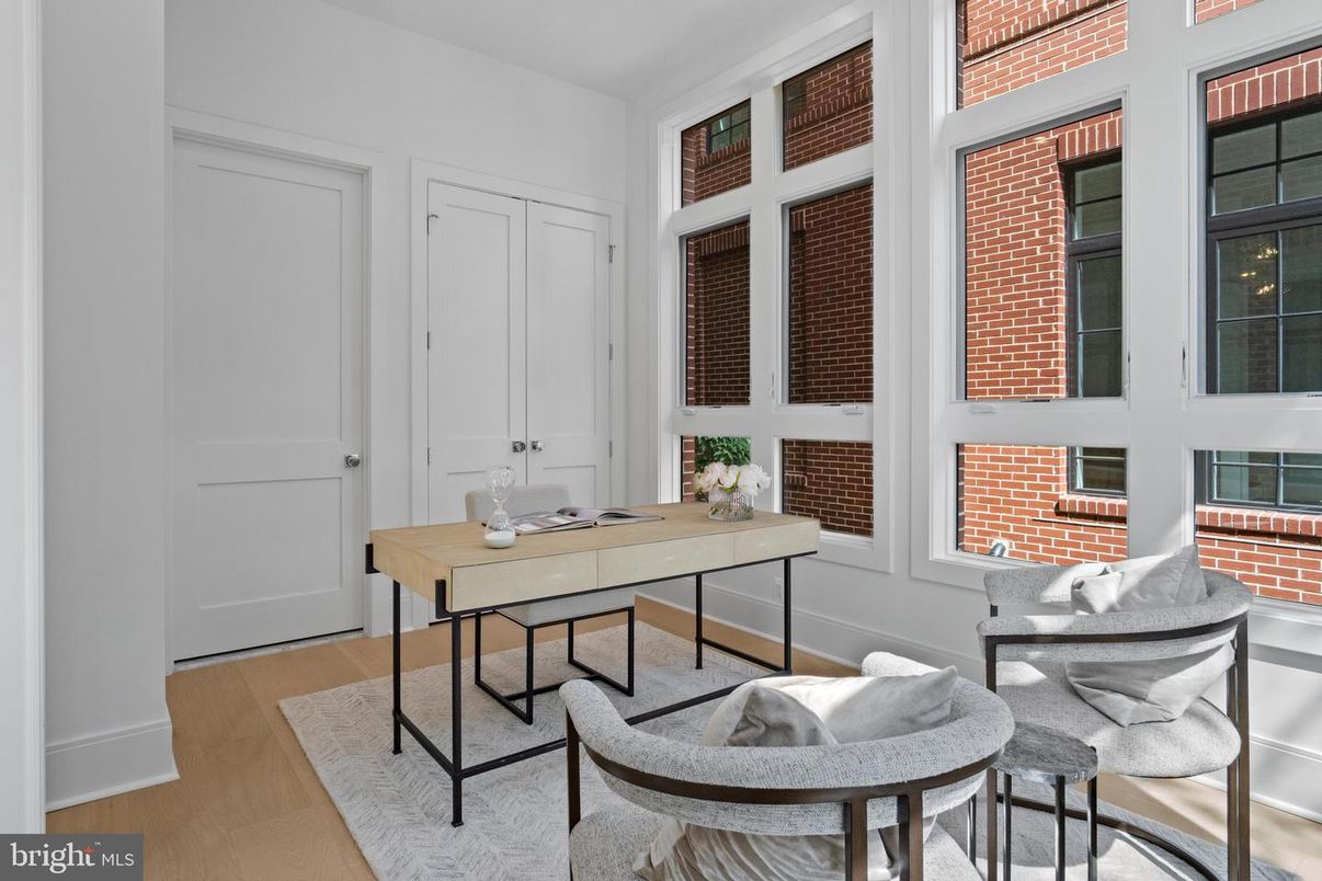 Home Office, Interior, Wood Texture Flooring