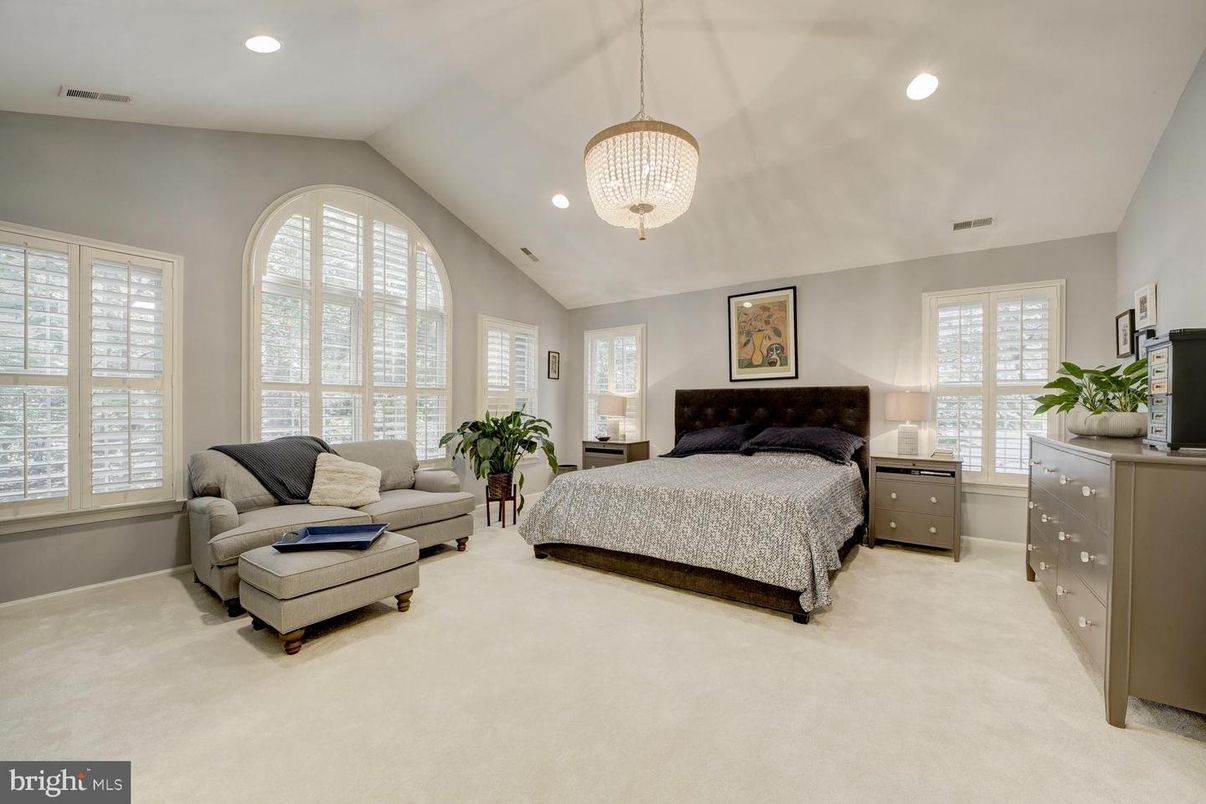 Bedroom, Interior, Pendant Lights, Recessed Lighting