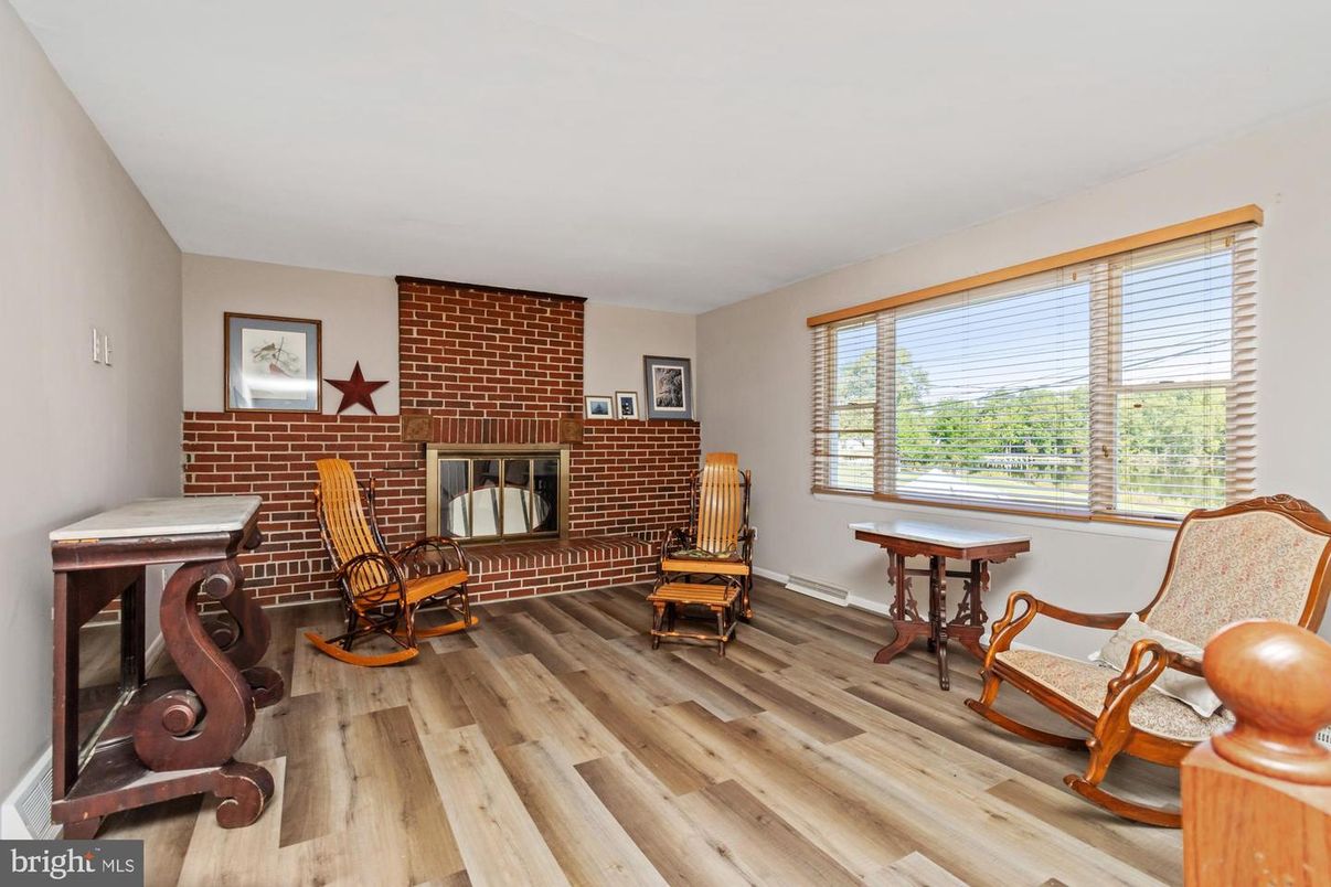 Fireplace, Interior, Stone Walls, Wood Texture Flooring