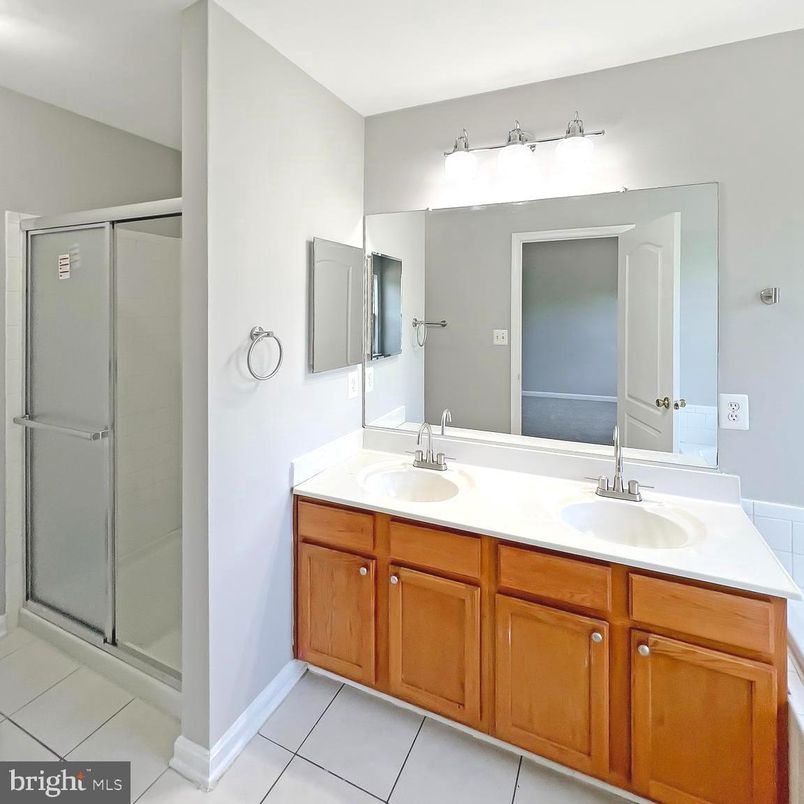 Bathroom, Dual Sink Vanities, Glass Shower, Interior