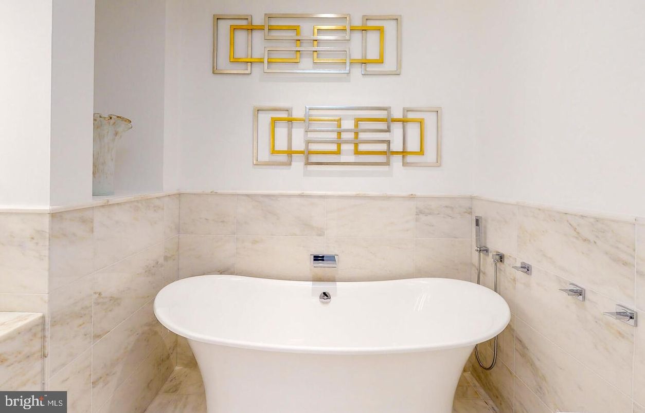 Bathroom, Free Standing Baths, Interior, Marble Walls