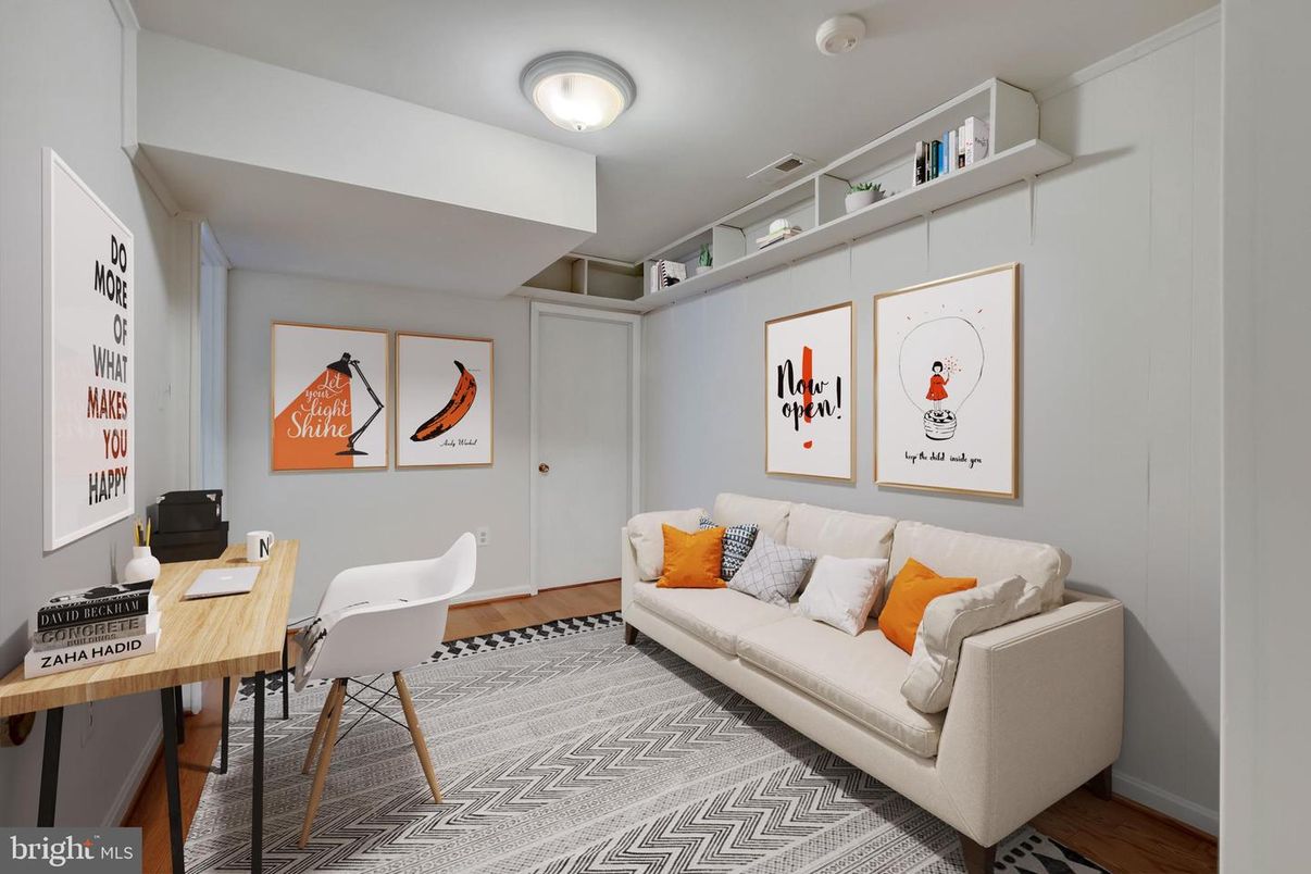 Home Office, Interior, Wood Texture Flooring