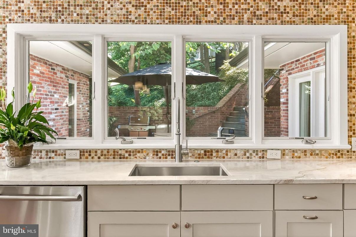 Interior, Kitchen, Stainless Steel Appliances, Stone Walls